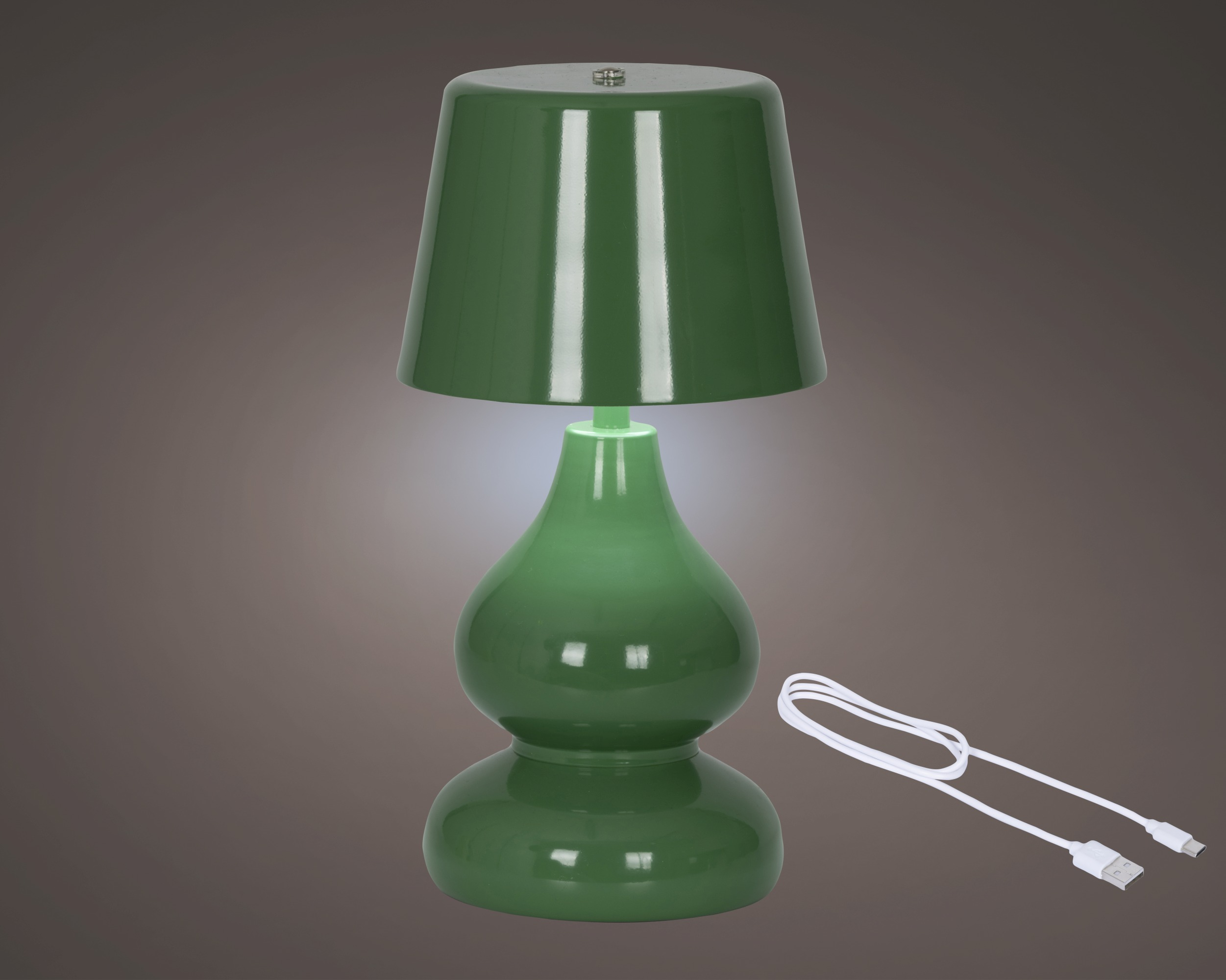 Lampka LED metalowa – zielona