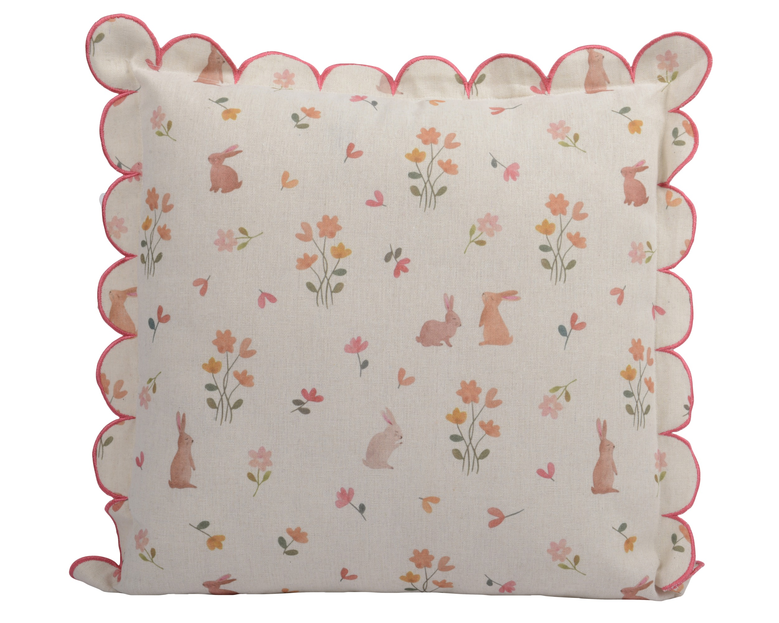 Poduszka 45×45 cm – króliczki i kwiaty