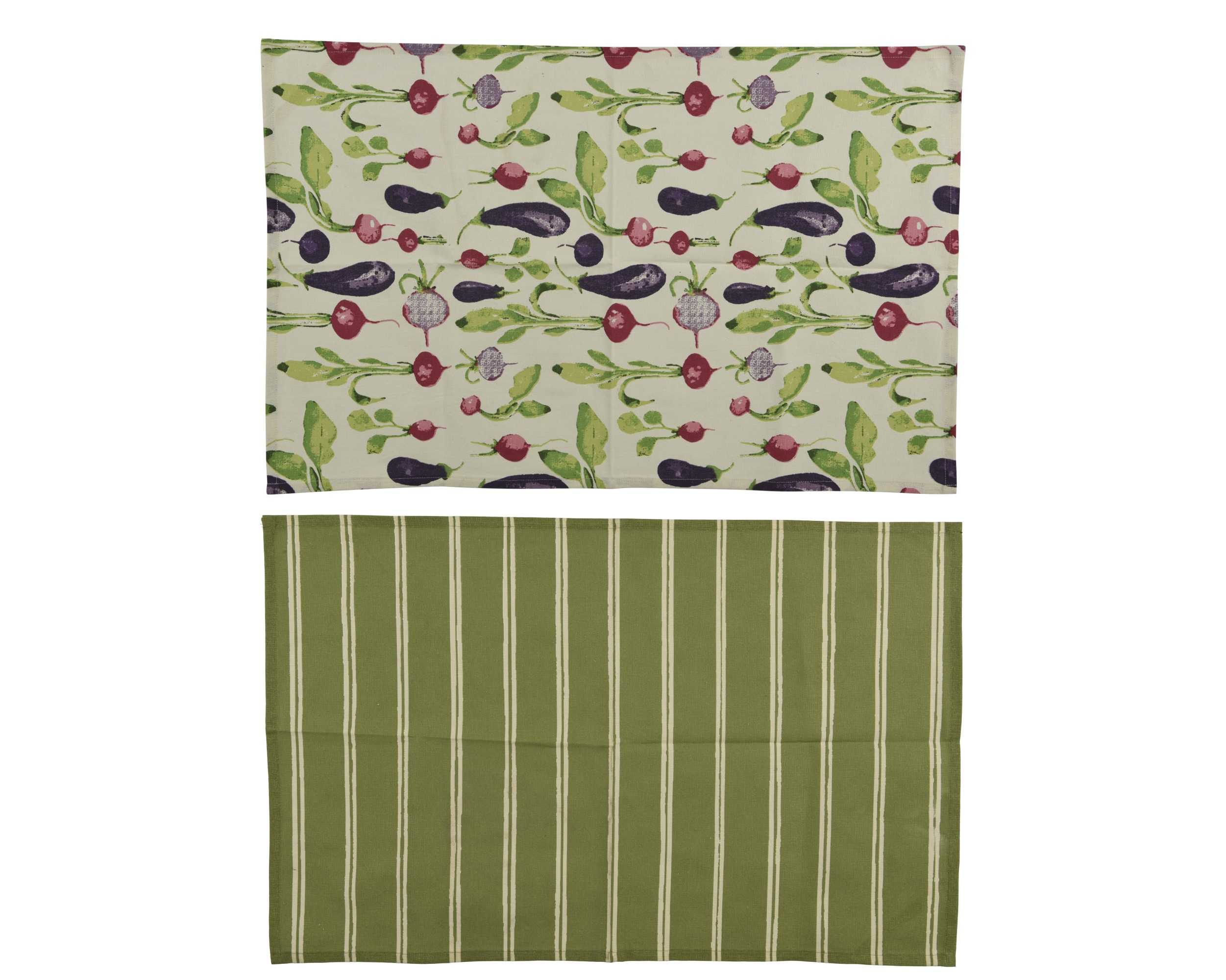 Zestaw ściereczek kuchennych 45×70 cm – paski i warzywa