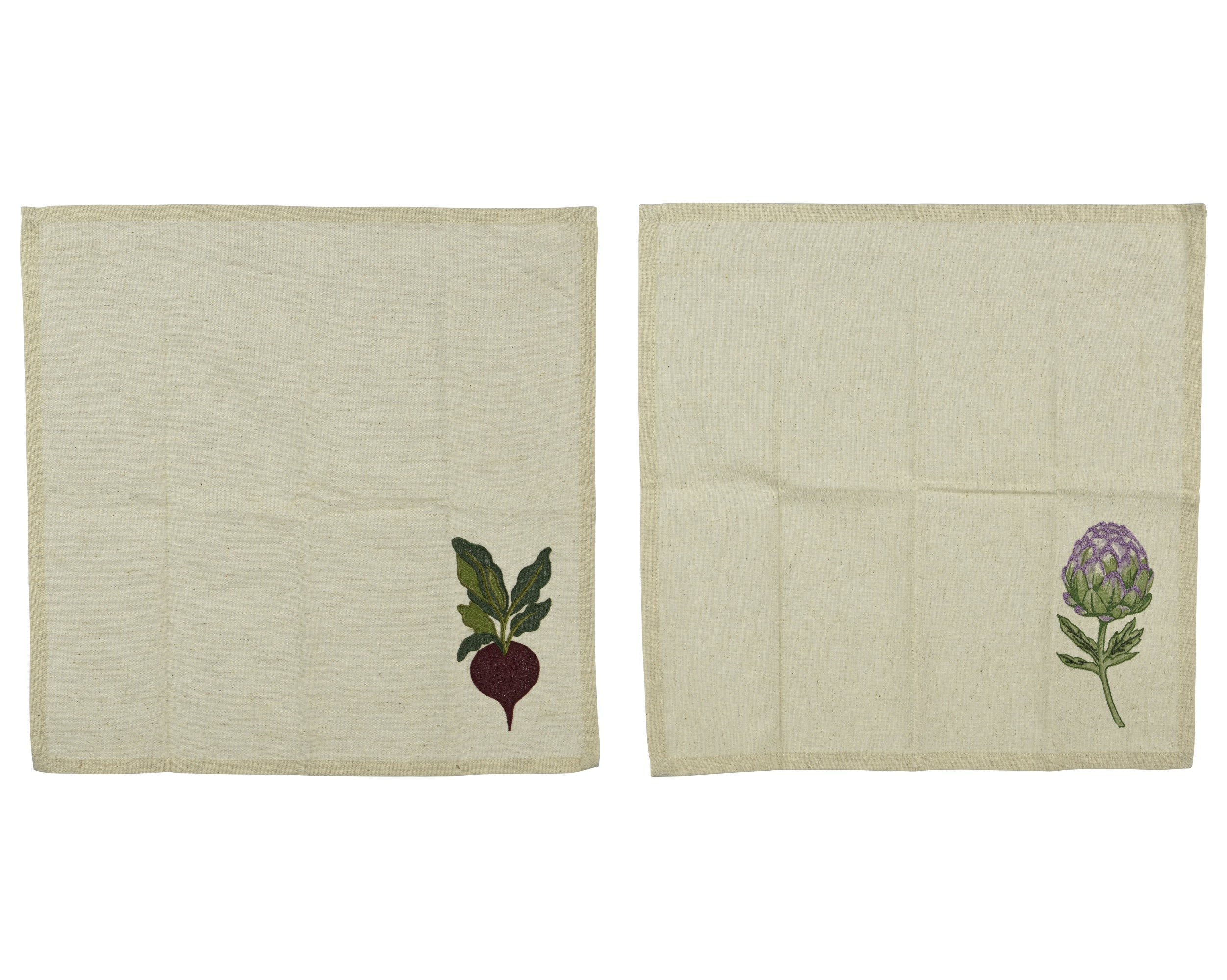 Zestaw serwetek 40×40 cm – burak i karczoch