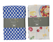 Obrus prostokątny 140×250 cm – kratka / motyw kuchenny