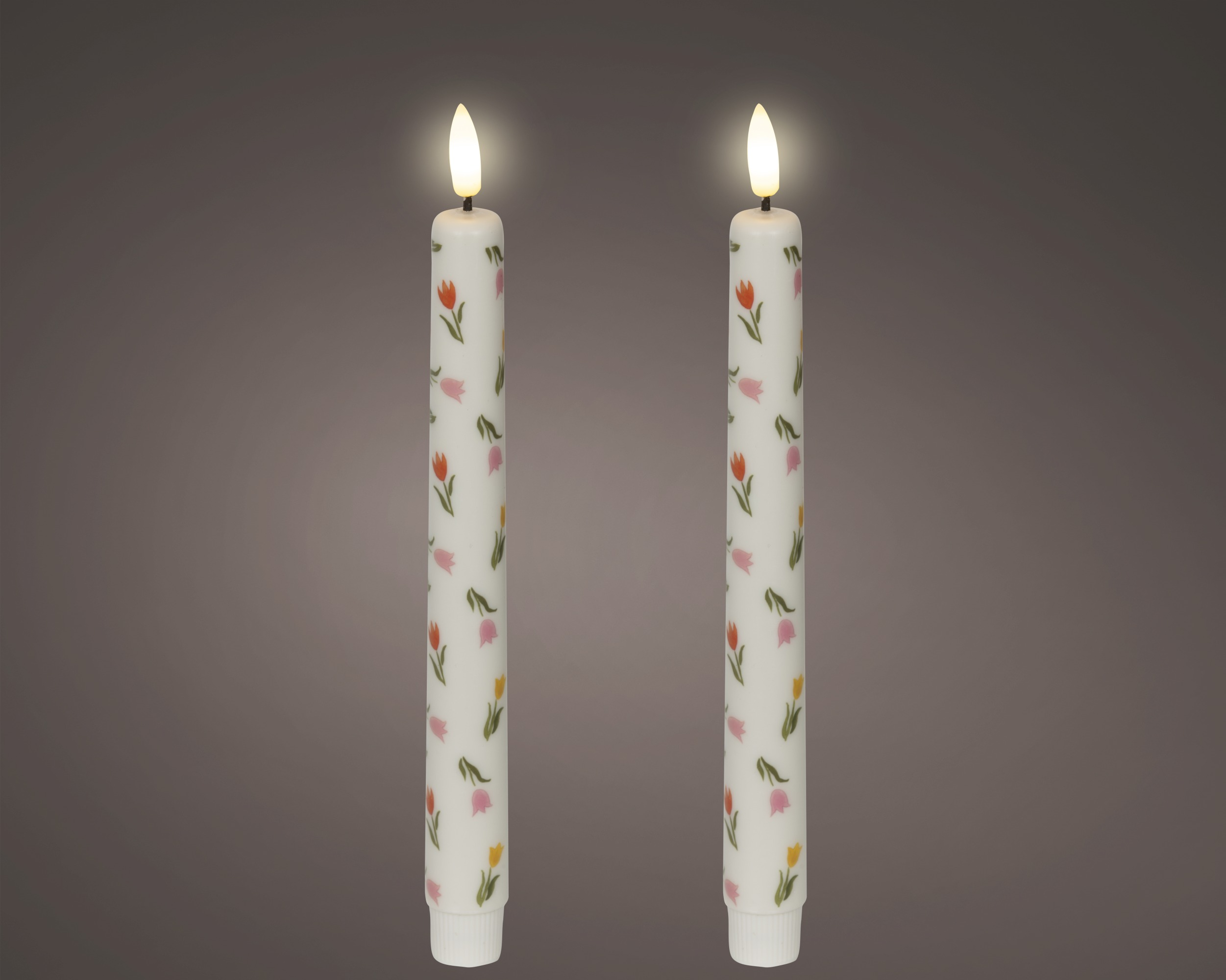 Świece LED stołowe 25 cm – tulipany