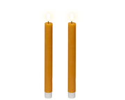 Świece LED 24,5 cm pomarańczowe zestaw 2 sztuki