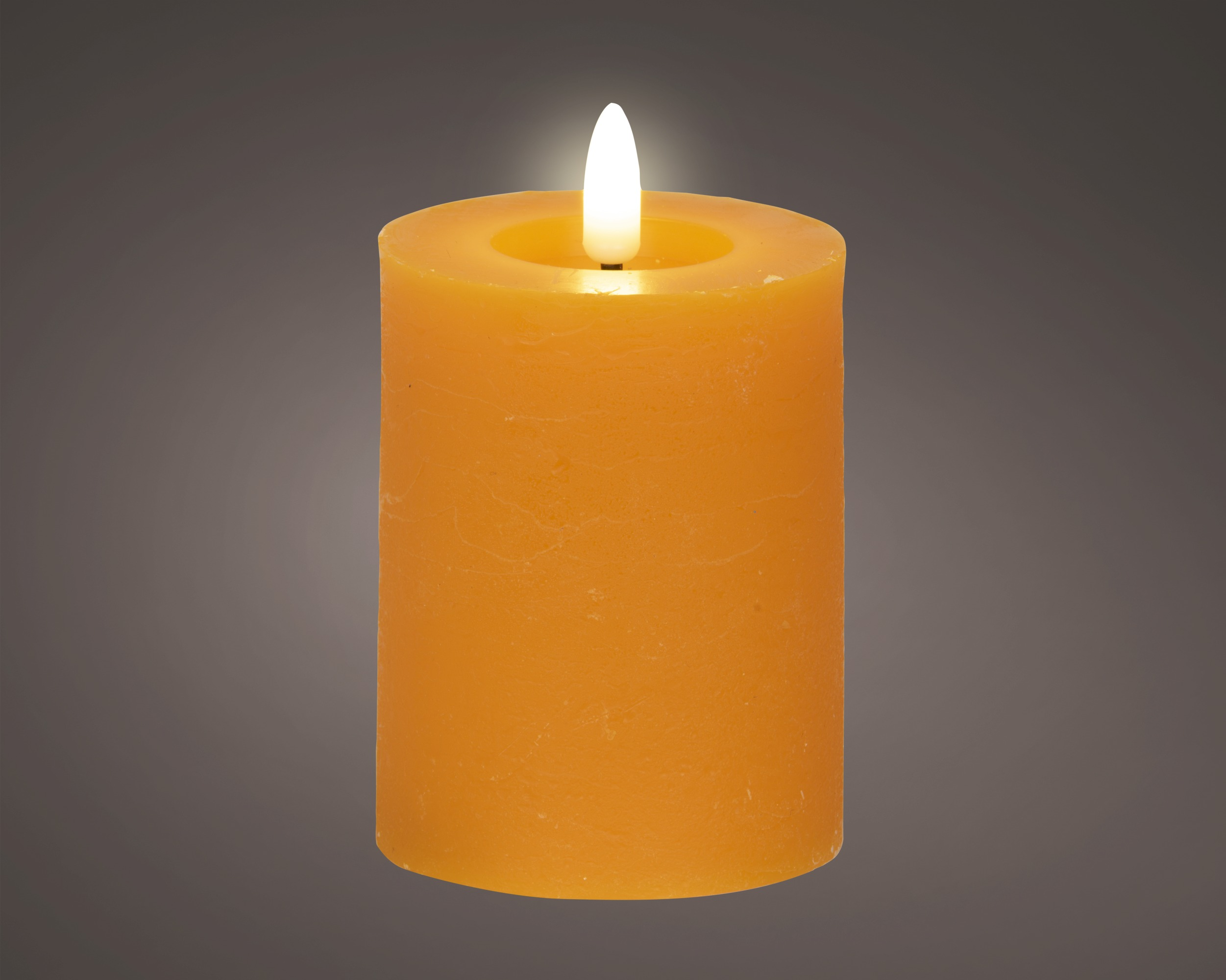 Świeca LED z wosku 11,2 cm pomarańczowa