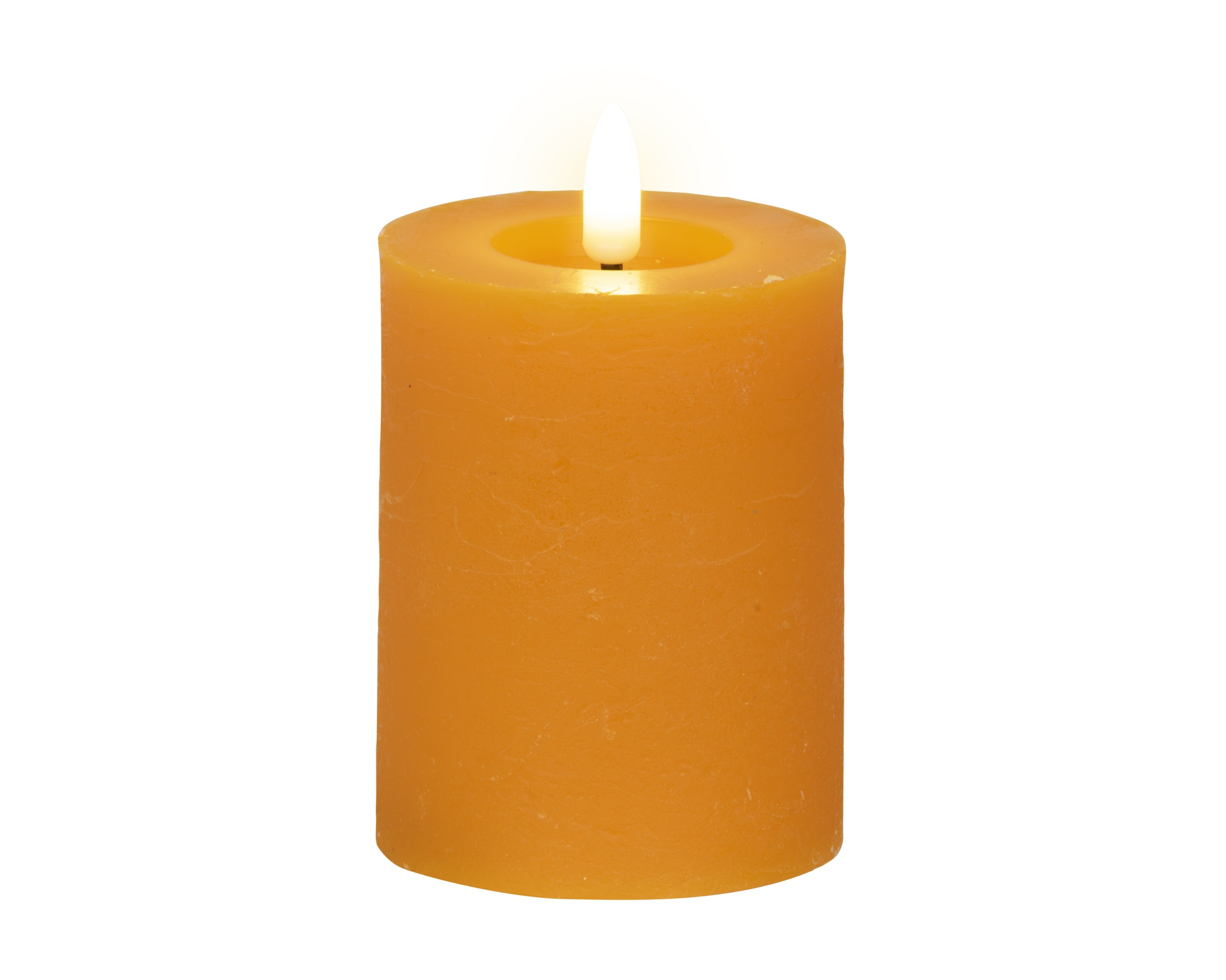 Świeca LED z wosku 11,2 cm pomarańczowa