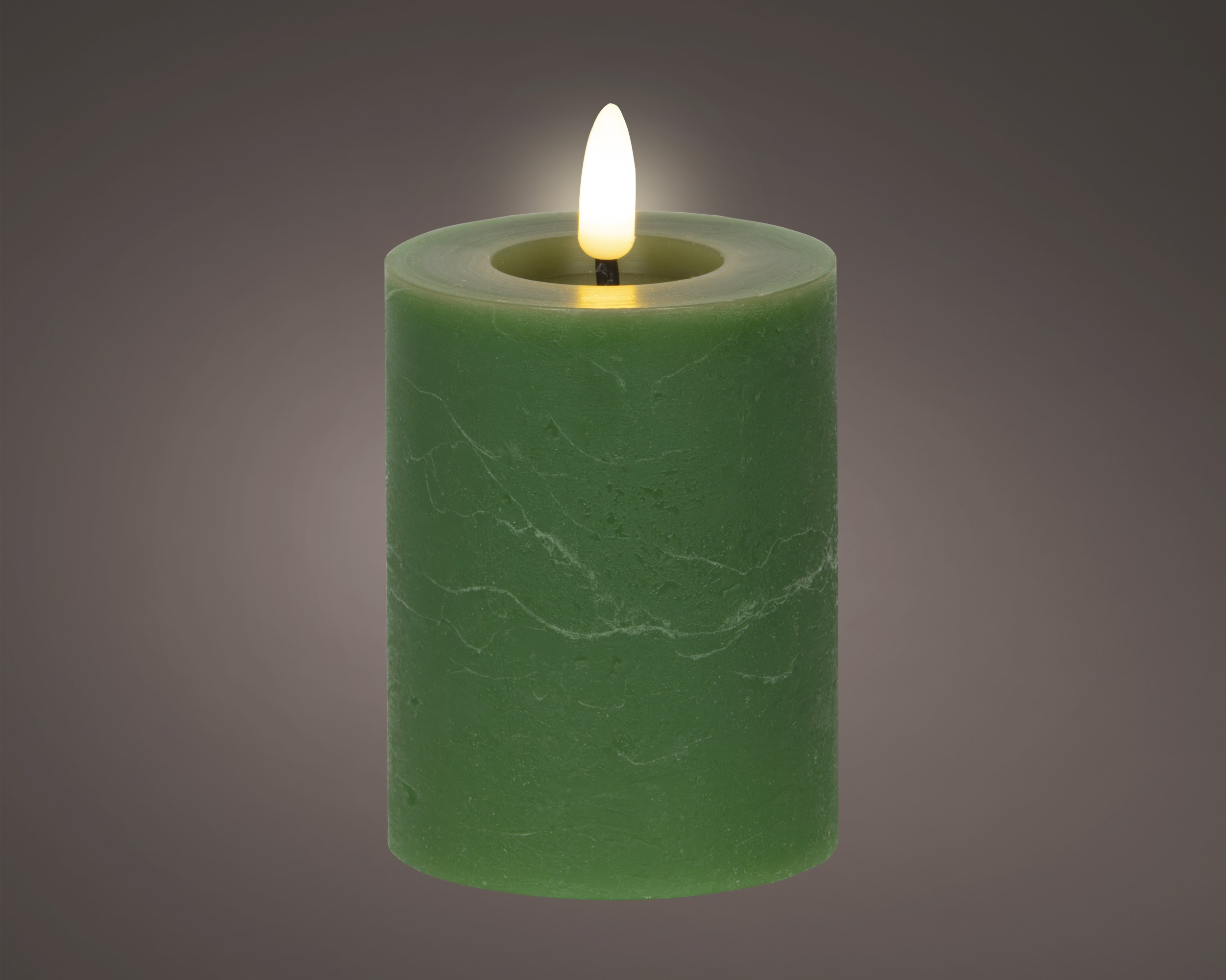 Świeca LED z wosku 11,2 cm zielona