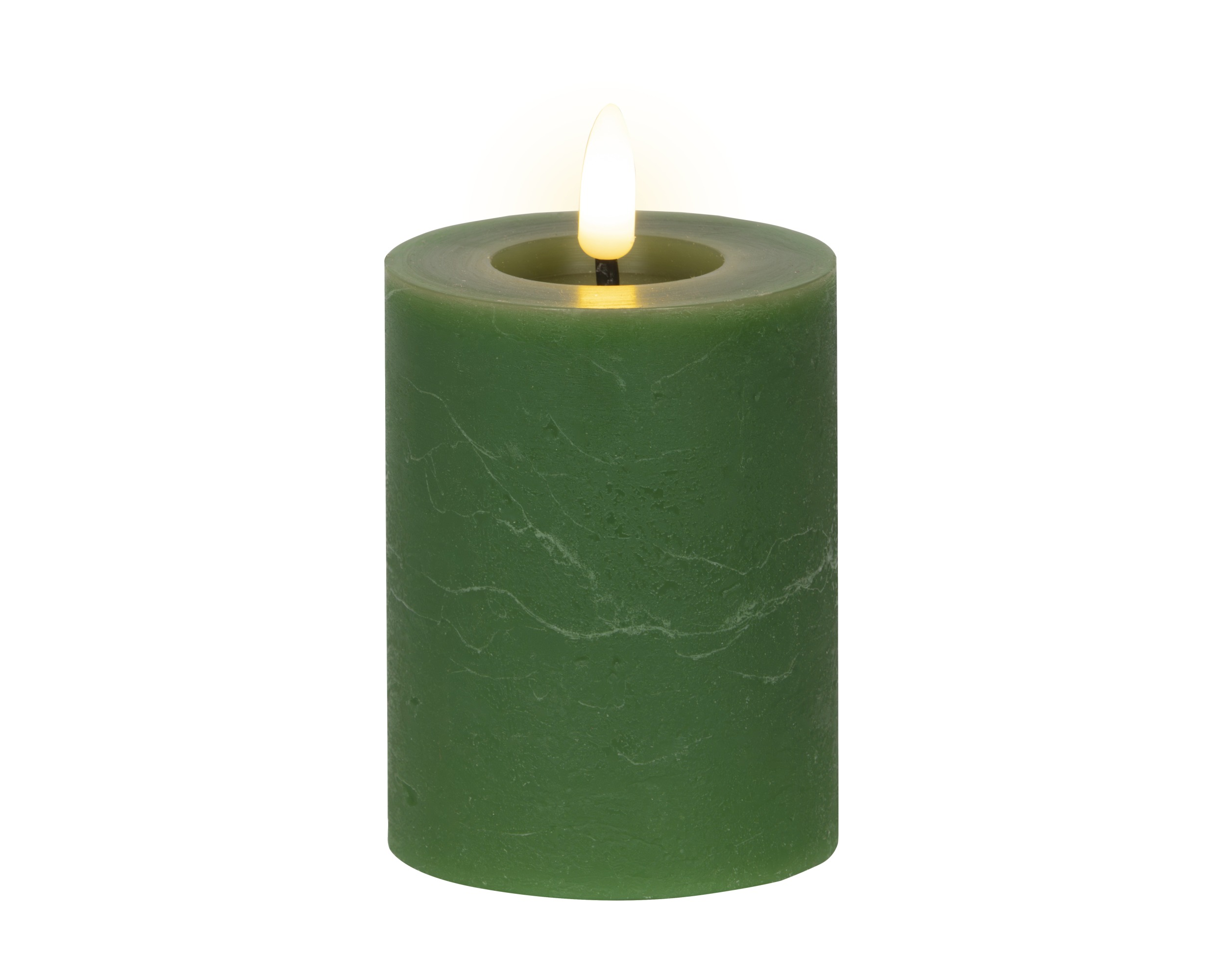 Świeca LED z wosku 11,2 cm zielona