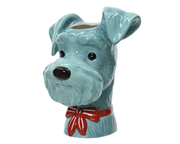 Wazon ceramiczny pies sznaucer 22,6 cm