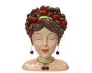 Donica osłonka – głowa z wiśniami 17 cm