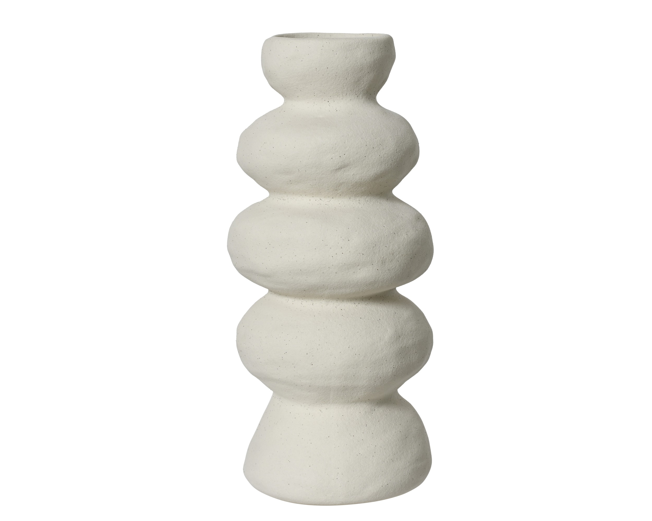 Wazon z kamionki off-white 30 cm