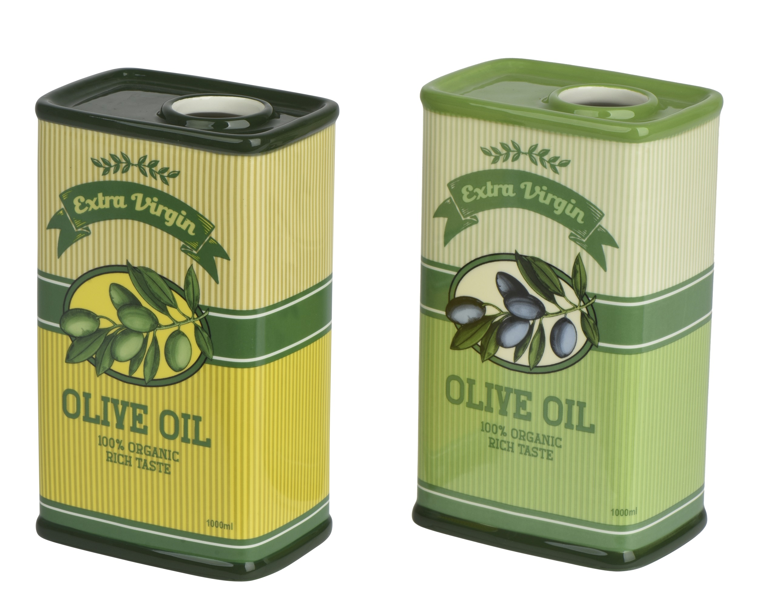Wazon ceramiczny „Olive Oil” – mix kolorów, 17,5 cm