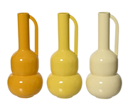 Wazon z metalu „Beige / Orange / Yellow” – zestaw kolorów, 33 cm
