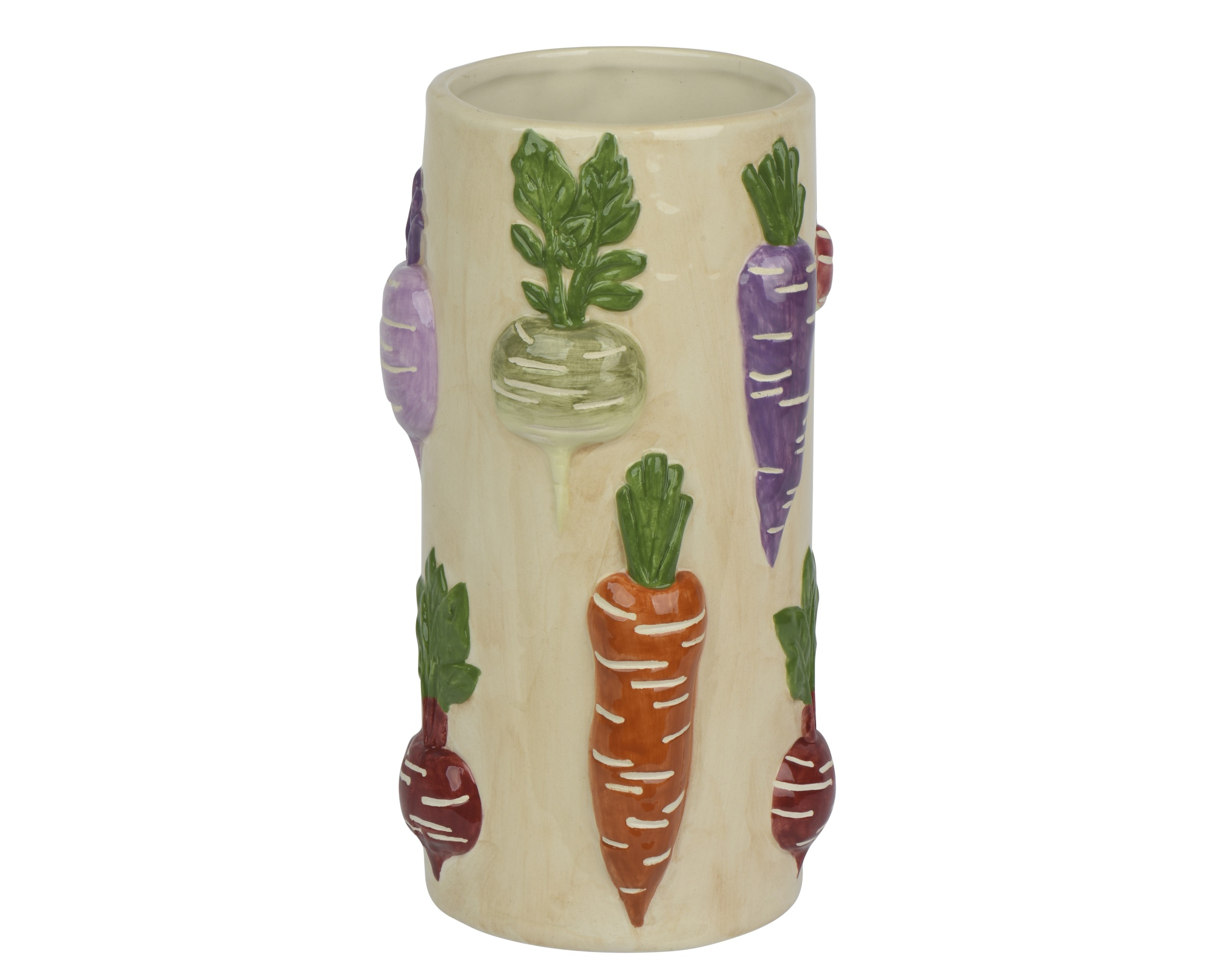 Wazon z dolomitu „Radishes” – połysk, 22 cm