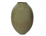 Wazon metalowy „Dark Green” – emaliowany, 37 cm