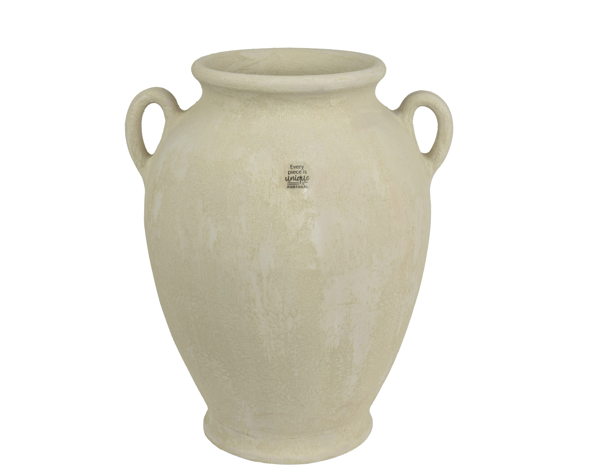 Dzban z terakoty – kremowy, 37 cm