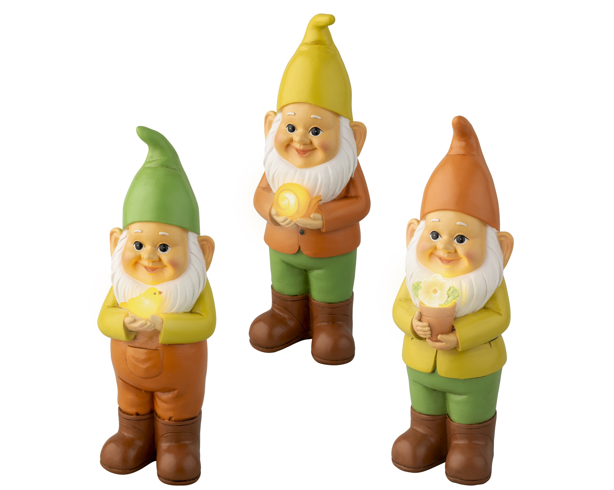 Krasnal ogrodowy LED - solarny 28,5 cm