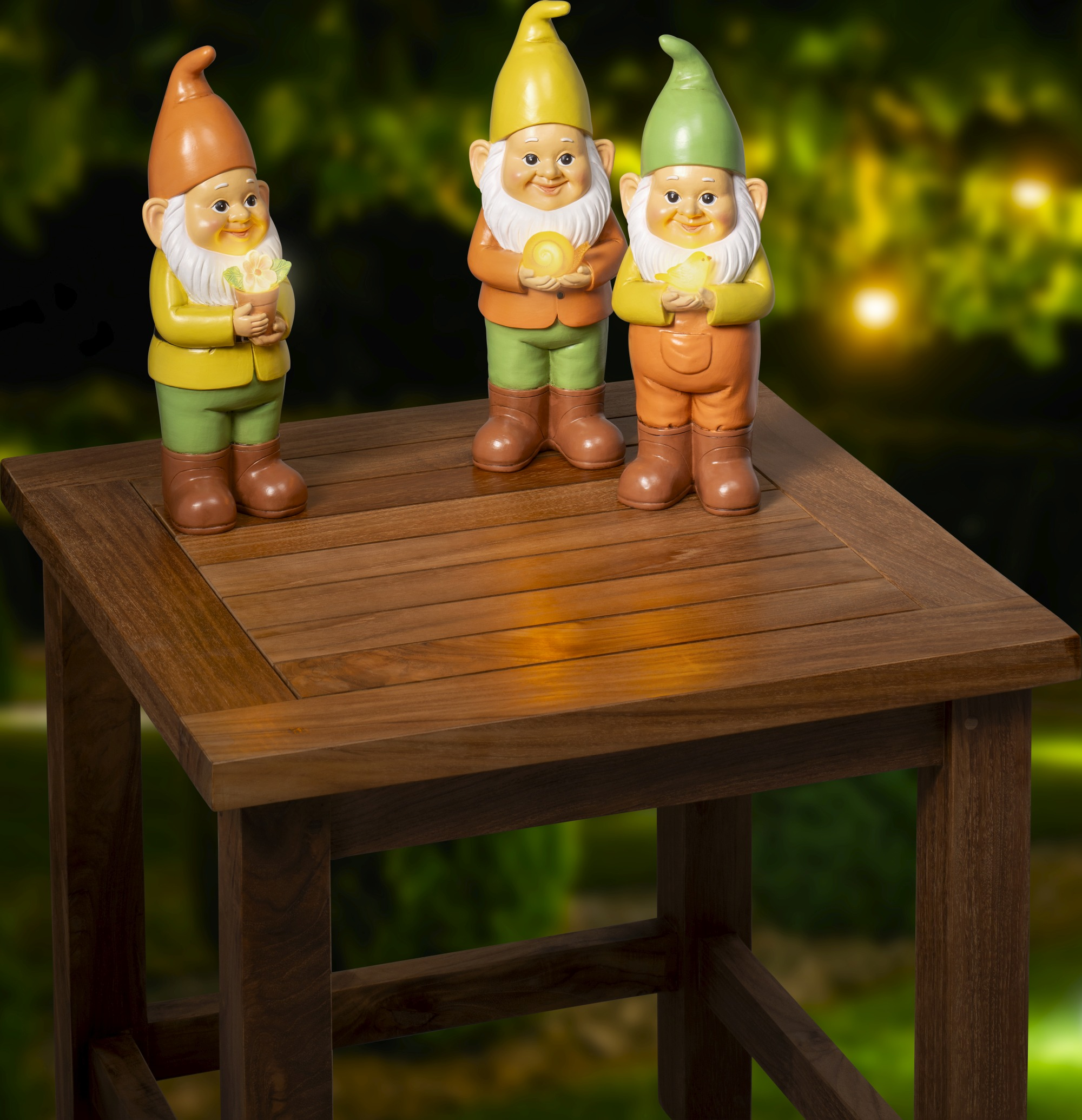 Krasnal ogrodowy LED - solarny 28,5 cm