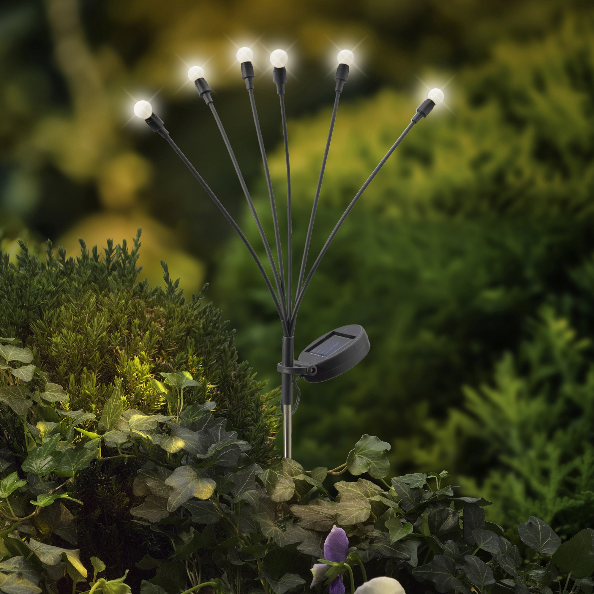 Solarna lampa ogrodowa „świetlik” na paliku – 70 cm