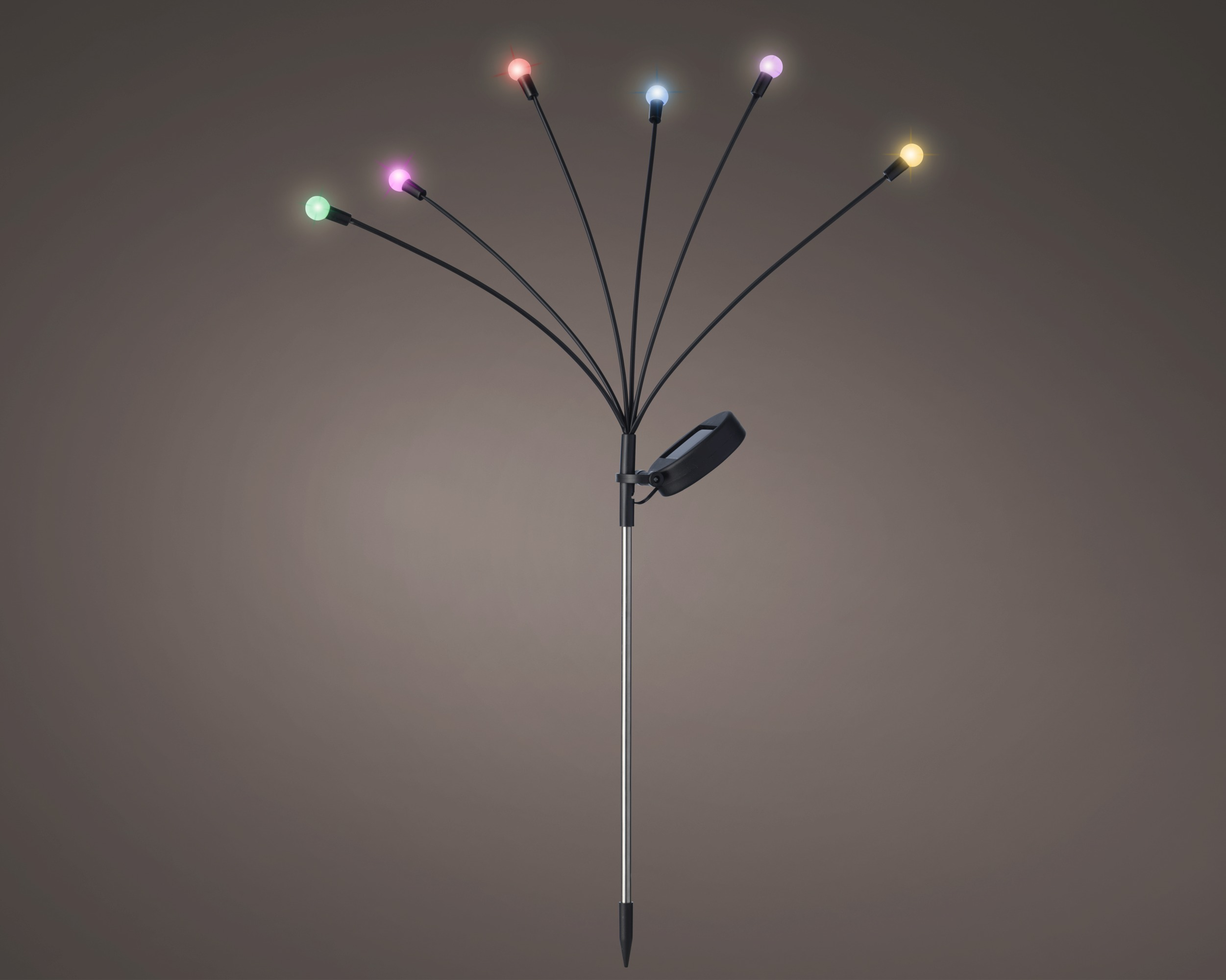 Solarna lampa ogrodowa „świetlik” – multikolor, 70 cm