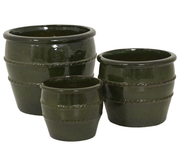 Donica ceramiczna – terakota zielony (różne rozmiary)