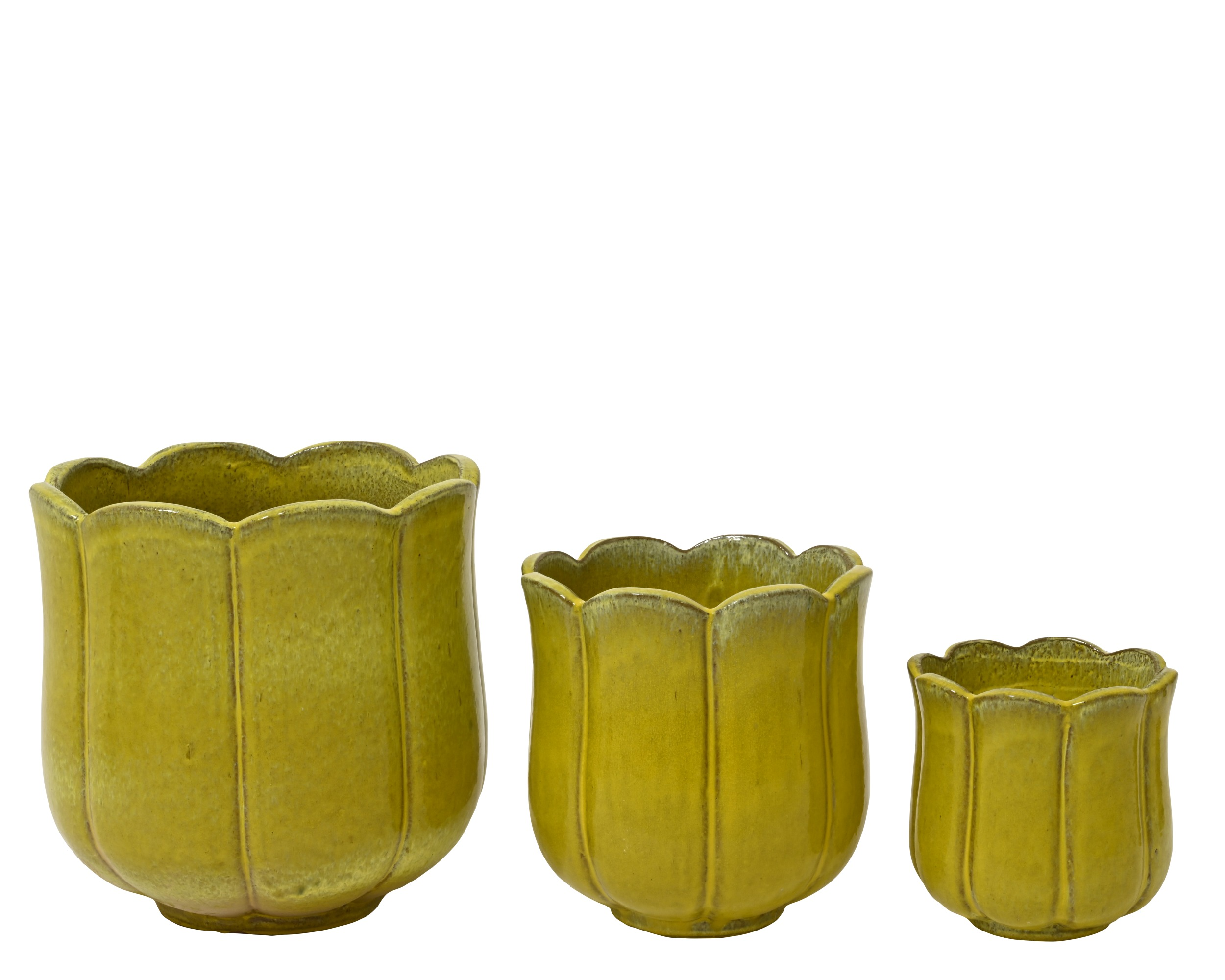 Donica ceramiczna – jasny żółty (1 szt.)