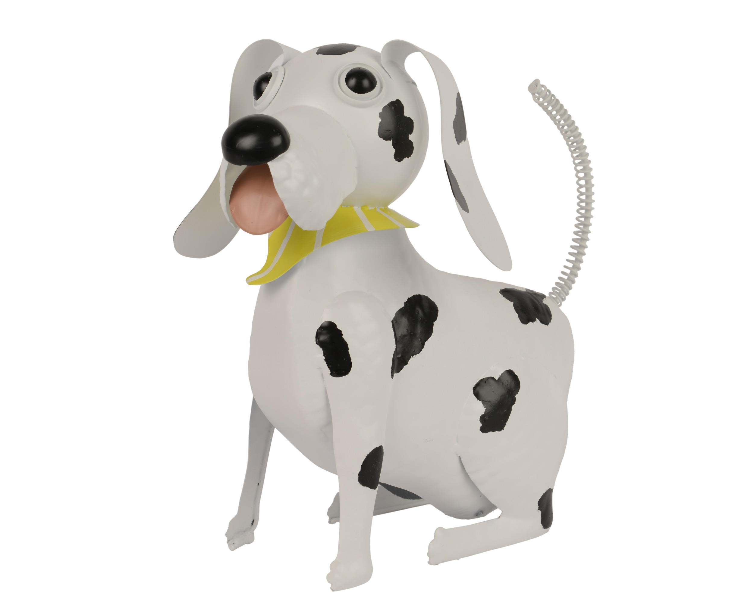 Figurka pies metalowy biały – 27,5 cm