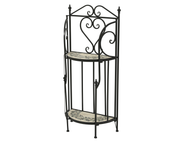 Metalowy regał z mozaiką oliwkową - 98 cm