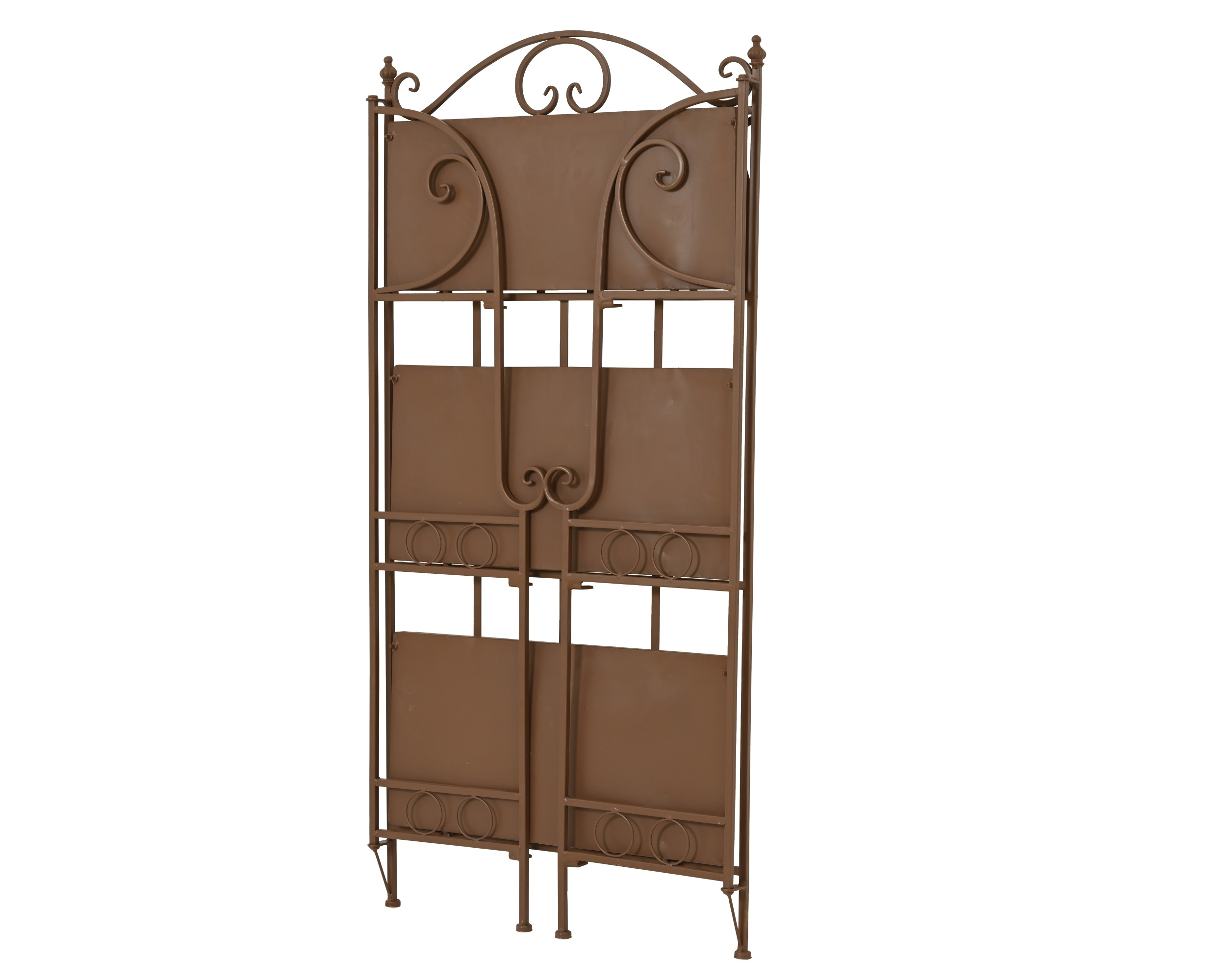 Metalowy regał z mozaiką – rudy 118,5 cm