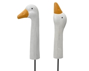 Dekoracja na paliku – głowa gęsi