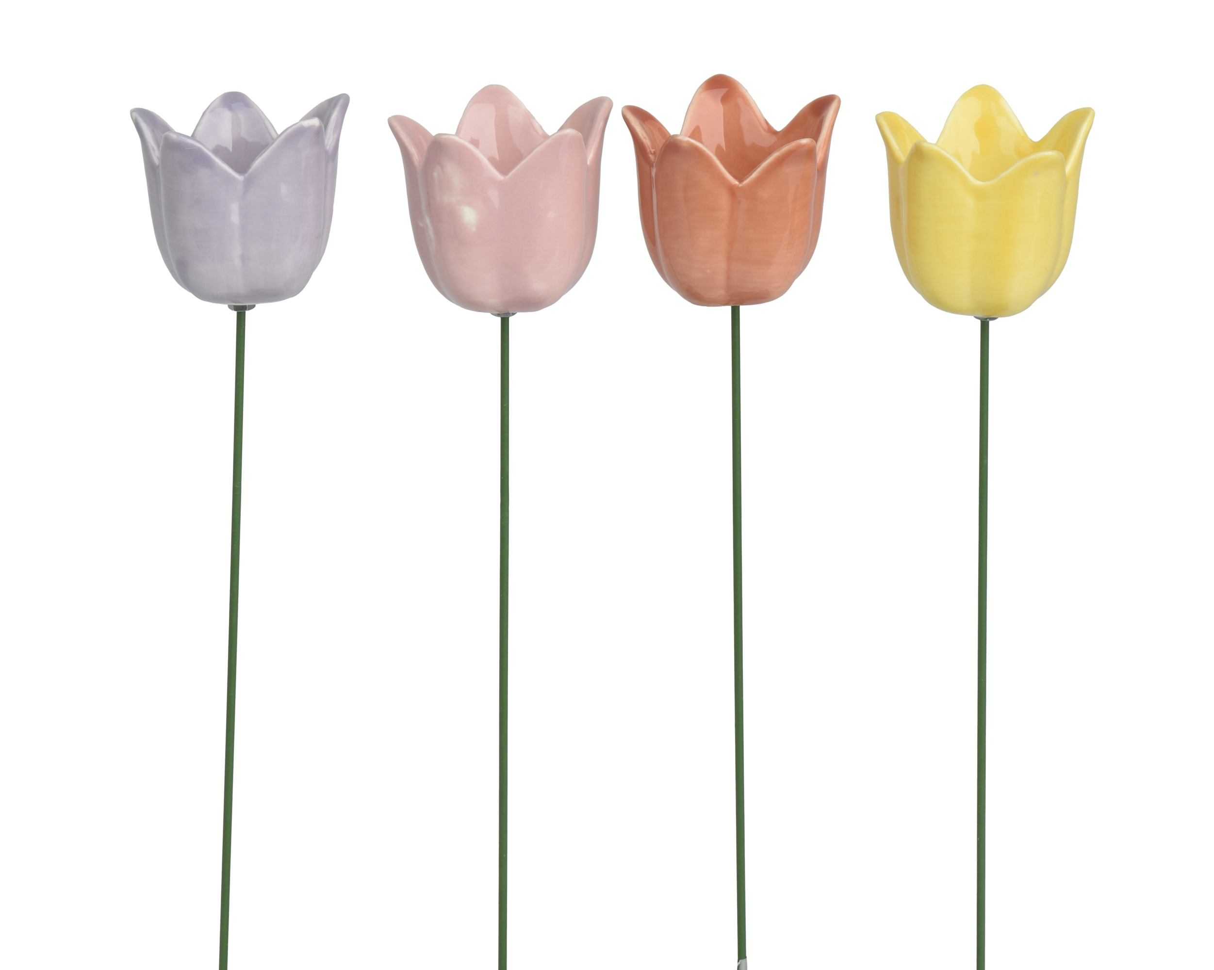 Kwiat ceramiczny na piku – 32 cm (1 szt.)