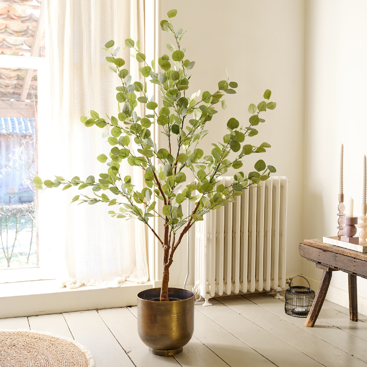 Sztuczne drzewko eukaliptus w donicy – 150 cm