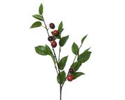 Sztuczna gałązka wiśni z owocami – 78 cm