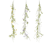 Girlanda z mini kwiatów stokrotki – 120 cm