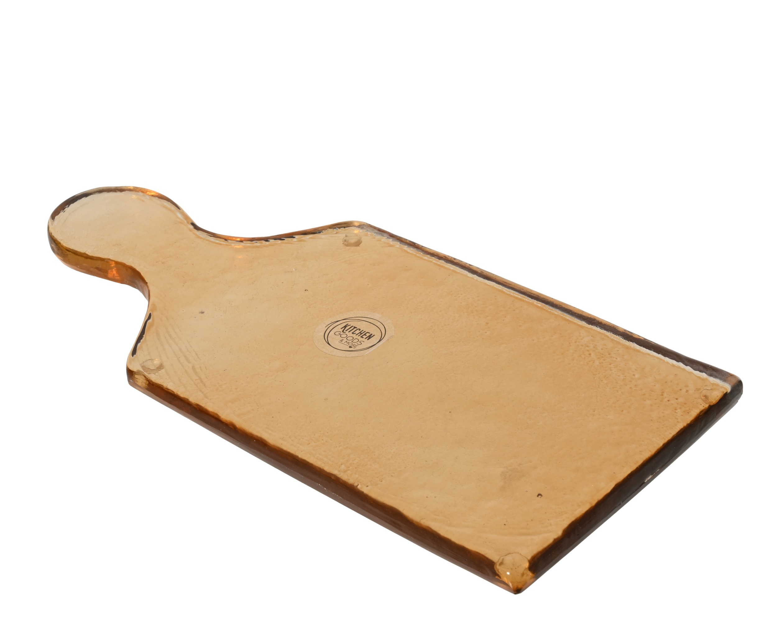 Szklana deska do krojenia – koniakowy (38 cm)