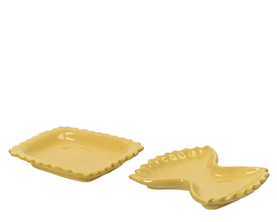 Talerzyk „Pasta” – żółty (2 wzory)