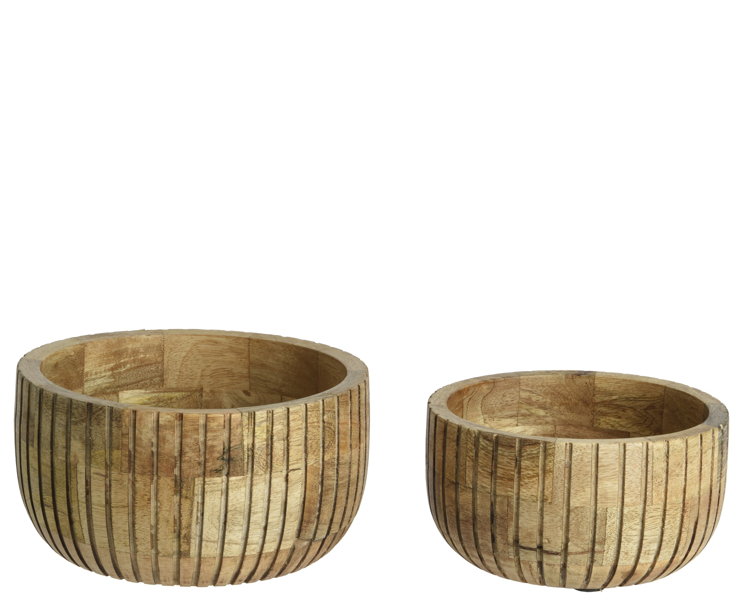 Zestaw misek drewnianych – (2 sztuki)