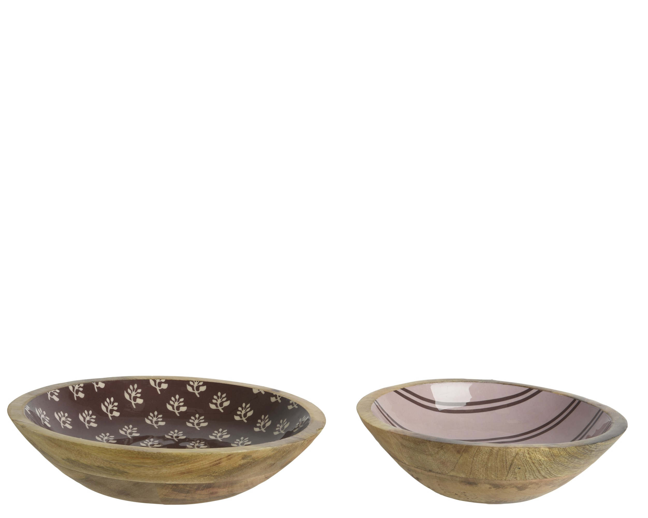 Zestaw misek drewnianych „Róż” – 2 sztuki