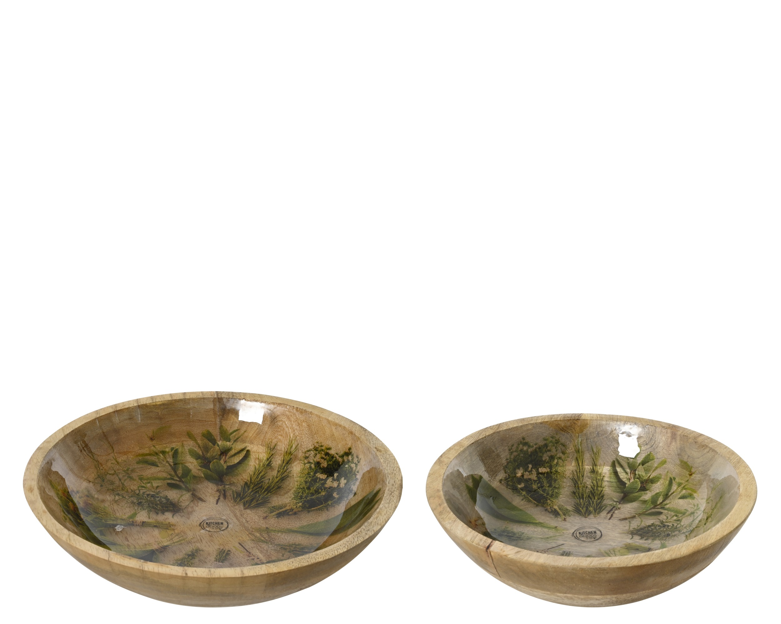 Zestaw misek drewnianych „Przyprawy” – 2 szt.