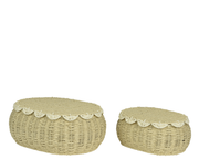 Kosze z papierowej plecionki – komplet 2 szt.