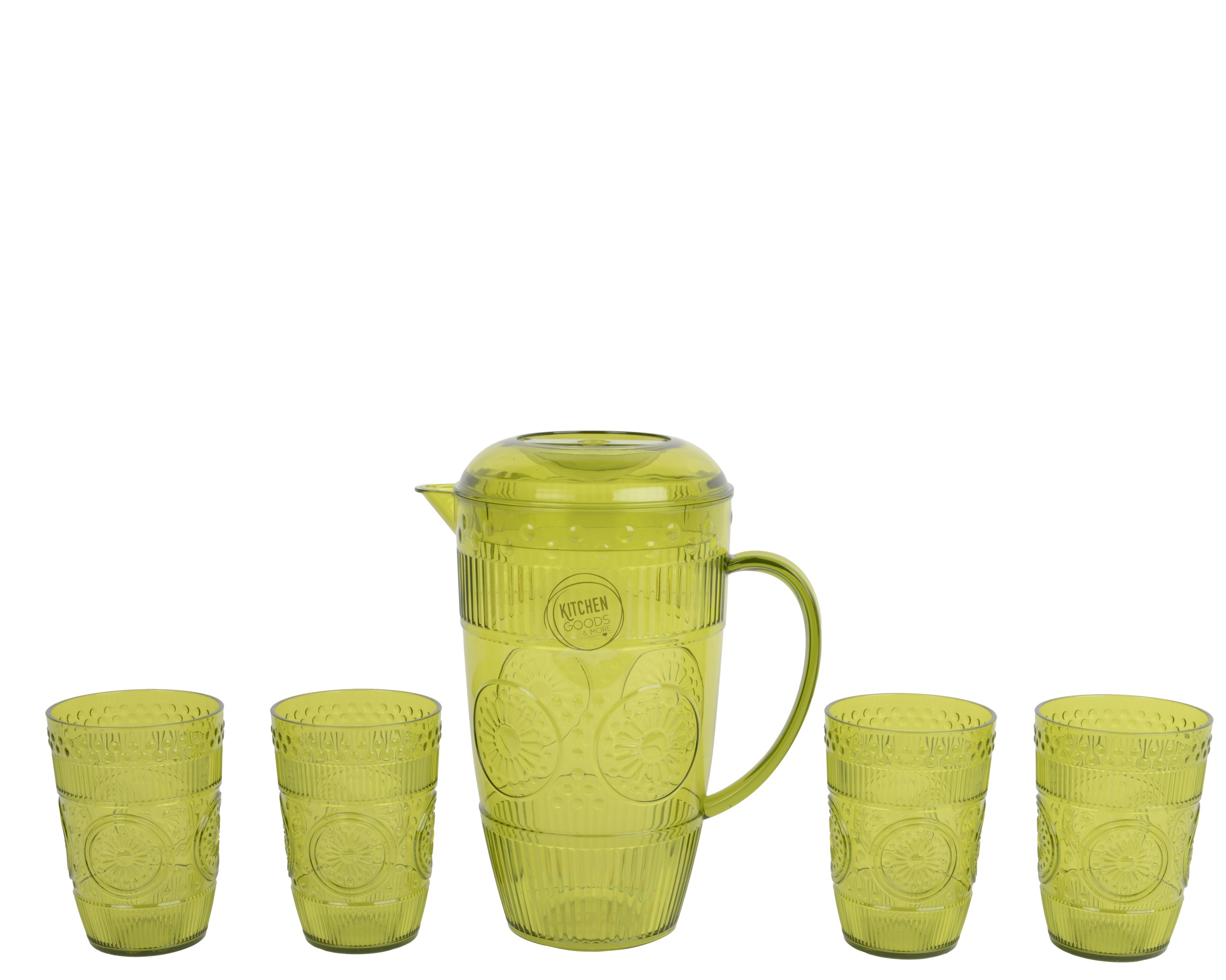 Zestaw karafka z kubkami – 5 elementów