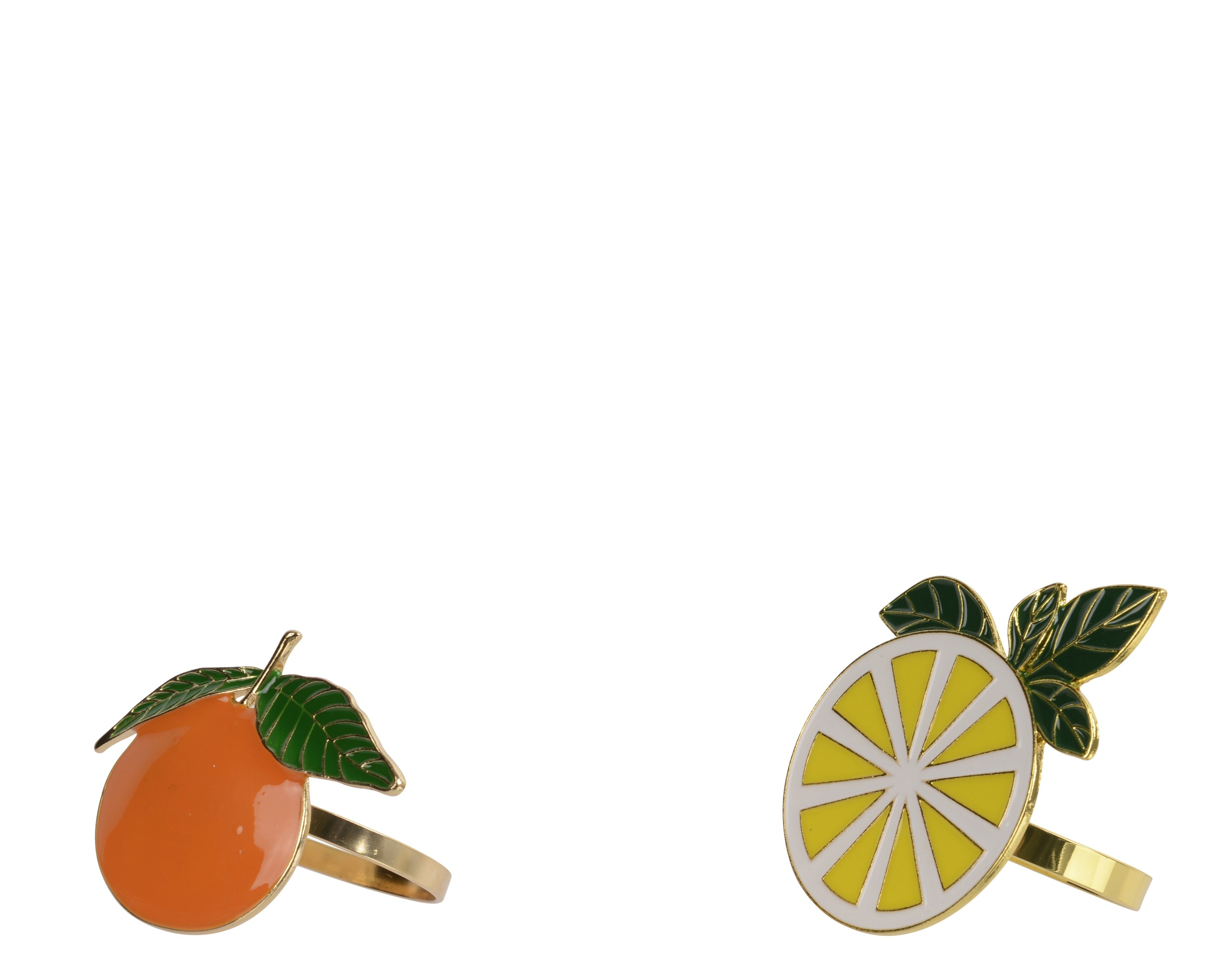 Pierścienie na serwetki „Orange & Lemon” – 4 szt.