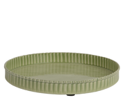 Taca zielona metalowa emaliowana  – 60 cm
