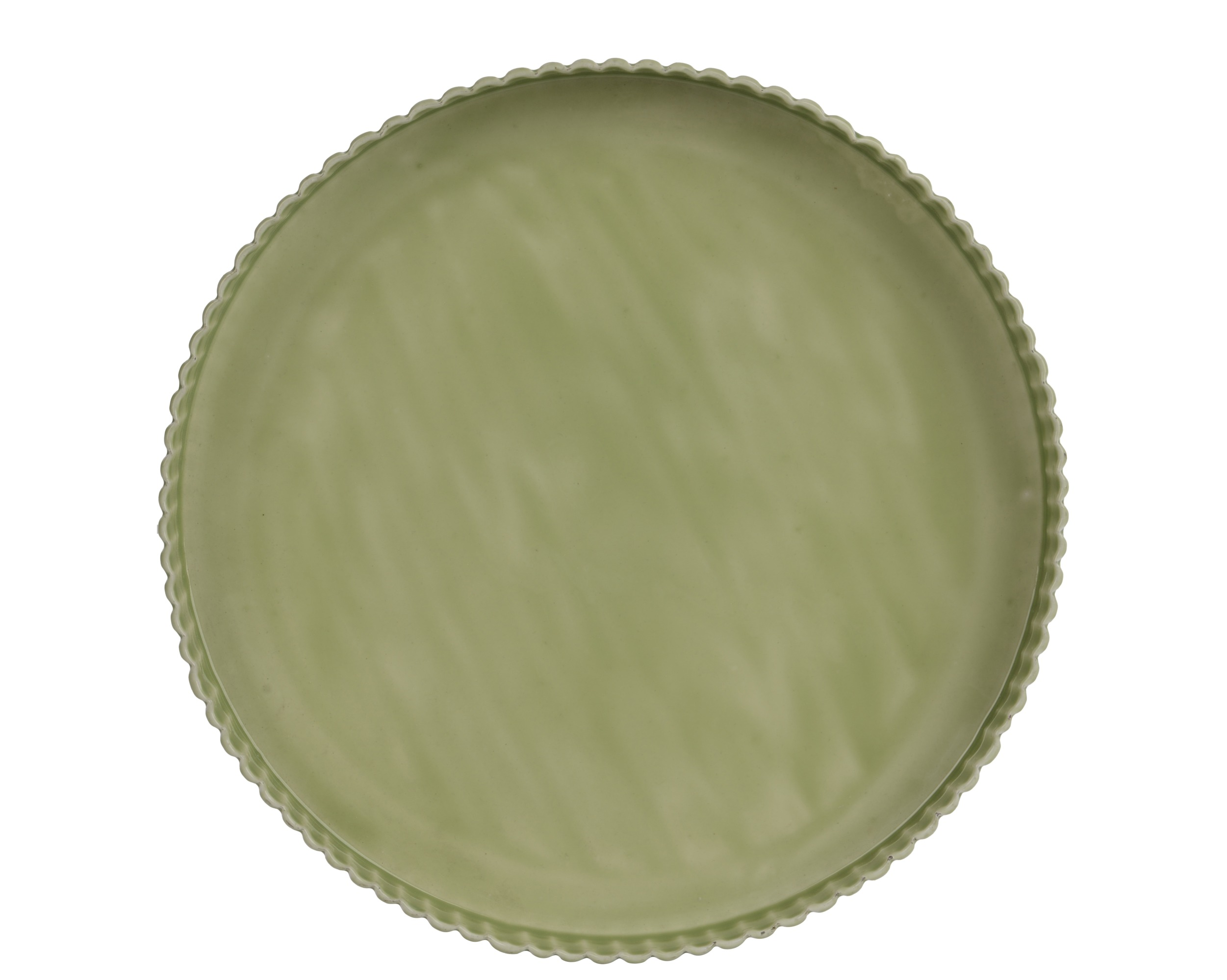 Taca zielona metalowa emaliowana  – 60 cm