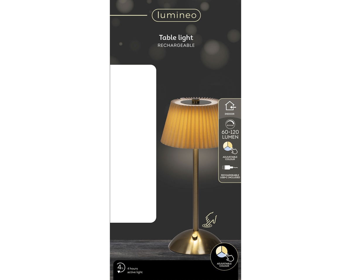 Pomarańczowa bezprzewodowa lampka stołowa LED 30,5 cm