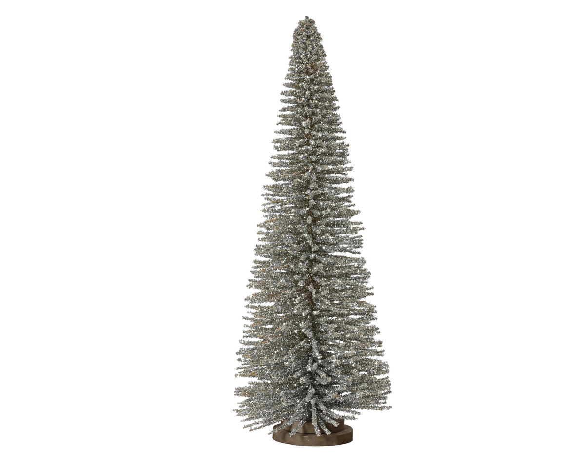 Szampańska choinka z brokatem 39 cm