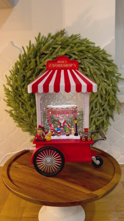 Pozytywka LED cukierkowy wózek