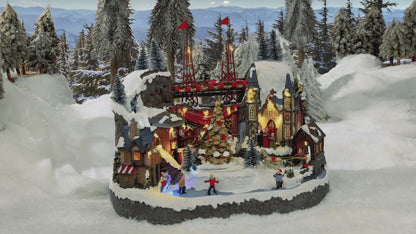 Pozytywka LED górska wioska XXL