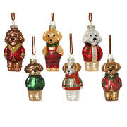 Zawieszka w kształcie pieska– matowe wykończenie, 6 wzorów