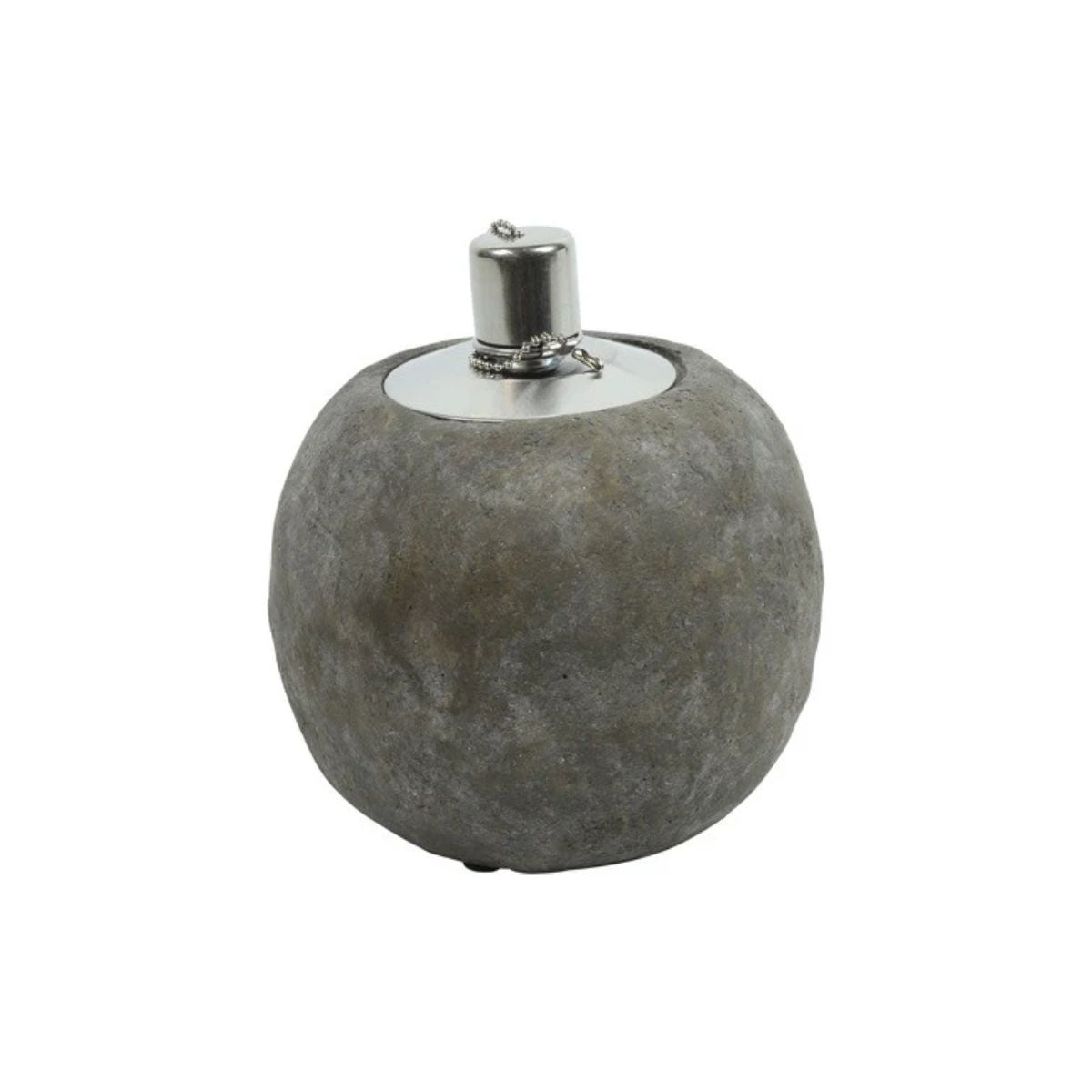 Betonowa lampa olejowa M – brązowa, 15 cm