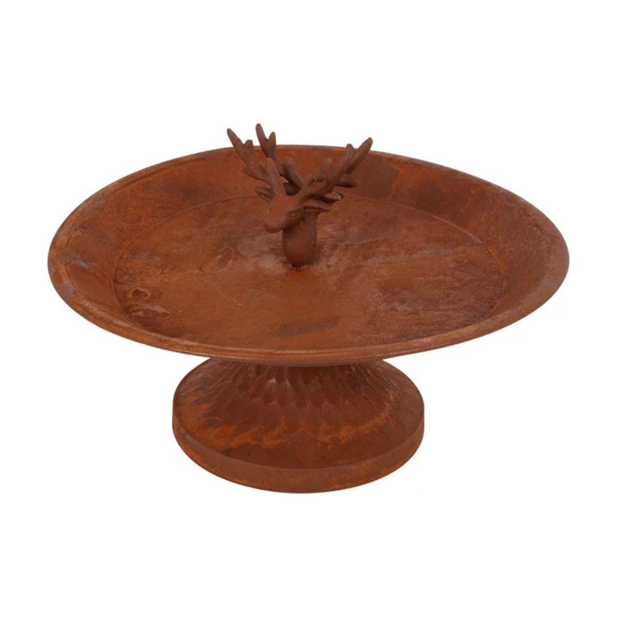 Karmnik rdzawy z jeleniem, 28 cm